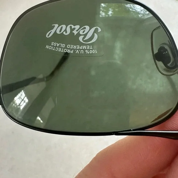 PERSOL RECTANGULAR SUNGLASSES PO2454S 1078/31 MATTE BLACK 60MM 2454 - Picture 10 of 12